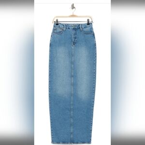 Good American Denim Maxi Skirt